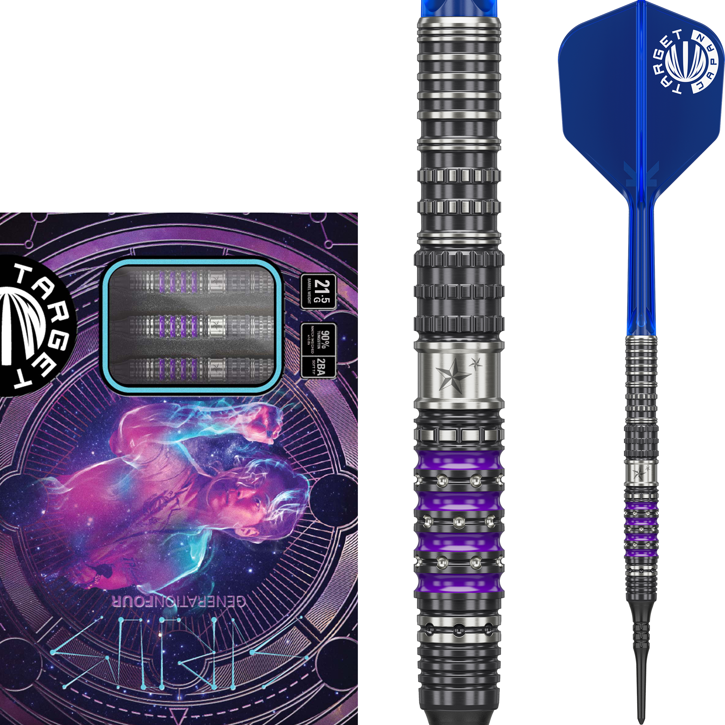 ダーツ SATSUKI FUJIWARA STEEL DARTS Target Japan Kaze Series Ceros 03 Steeldarts - 24g | 3-190569
